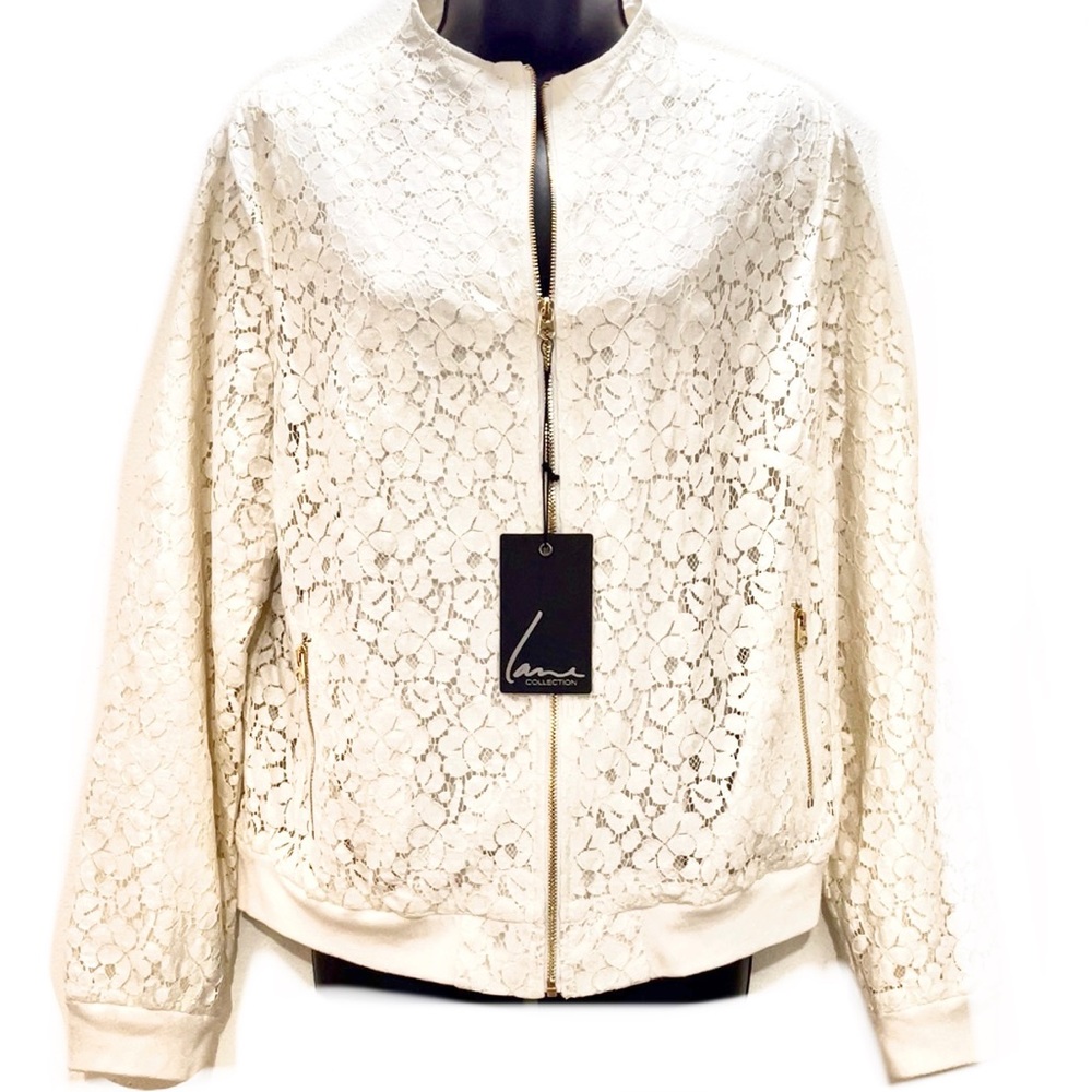LANE COLLECTION By LANE BRYANT Sparkly Lace Jacket
